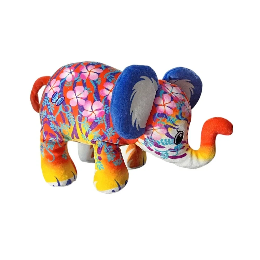 Pop Art Soft Cepia‎ Mighty Size TIGER Elephant Plush Beanie Toy 9